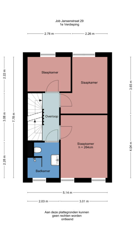 Plattegrond: Job Jansenstraat 29, Wageningen