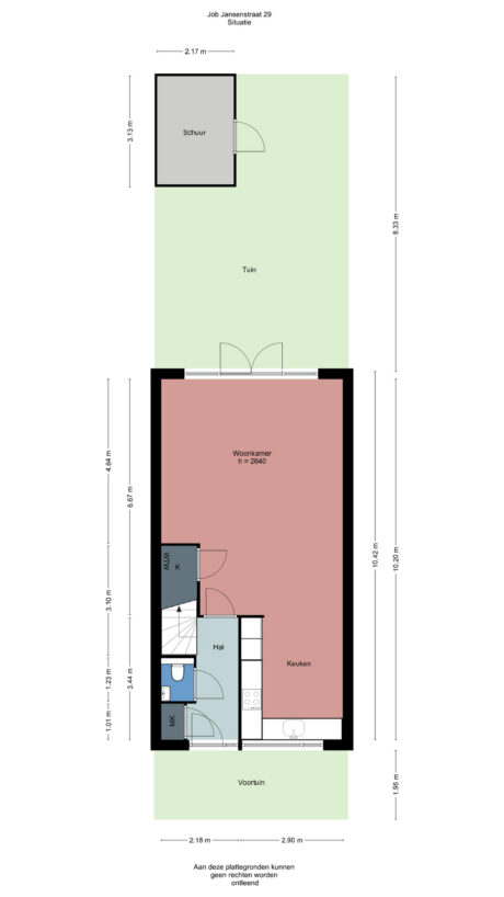 Plattegrond: Job Jansenstraat 29, Wageningen