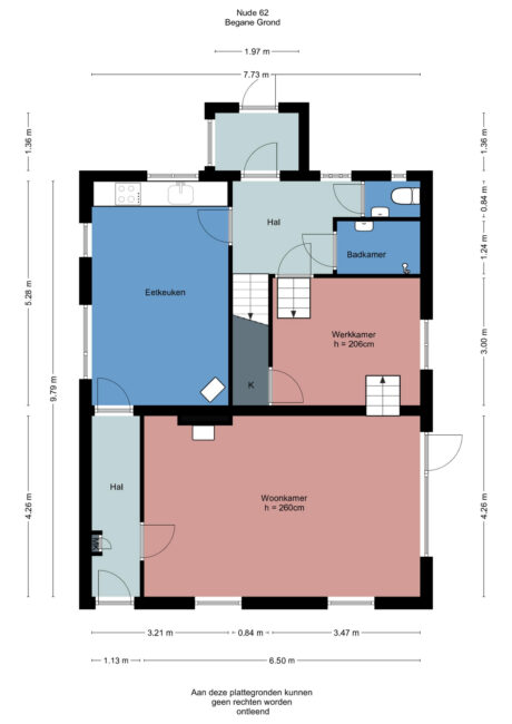 Plattegrond: Nude 62, Rhenen