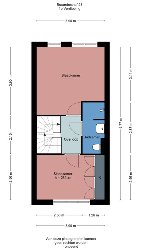 Plattegrond: Braambeshof 28, Ede