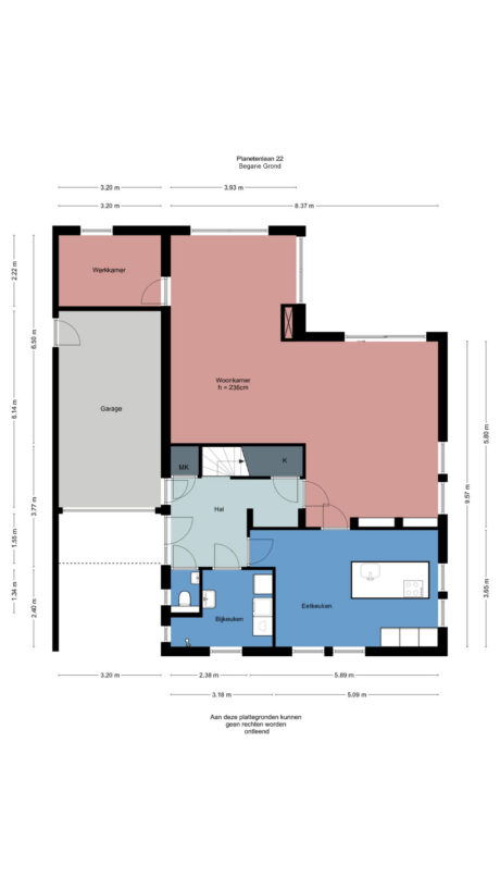Plattegrond: Planetenlaan 22, Herveld
