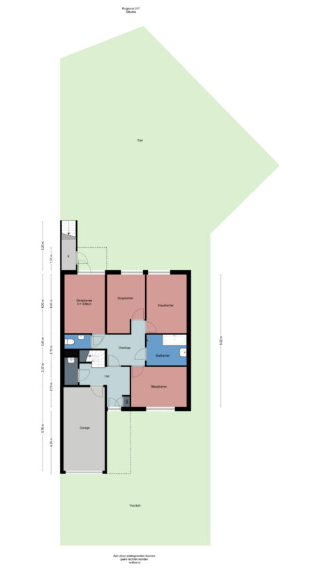 Plattegrond: Roghorst 317, Wageningen