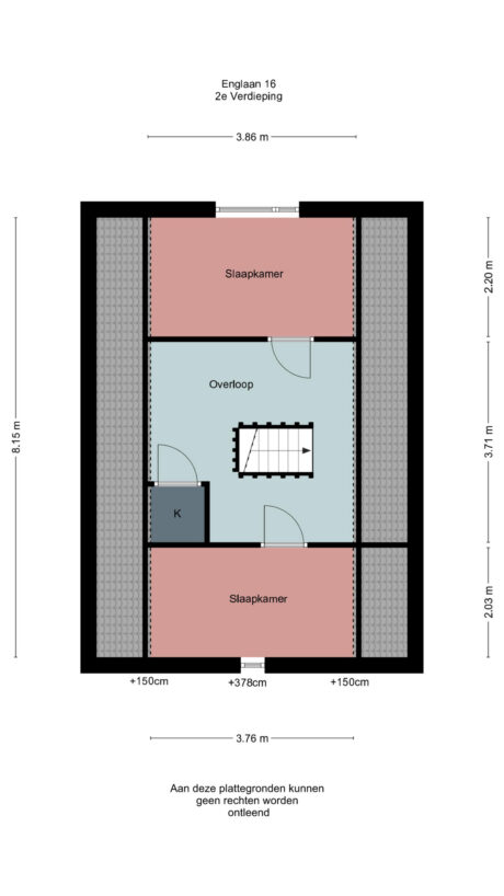 Plattegrond: Englaan 16, Wageningen