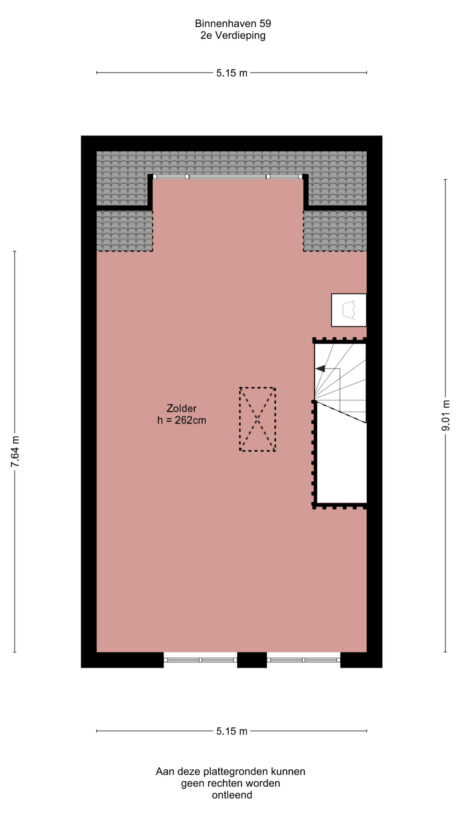 Plattegrond: Binnenhaven 59, Wageningen