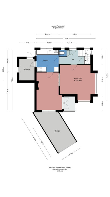 Plattegrond: August Faliseweg 1, Wageningen