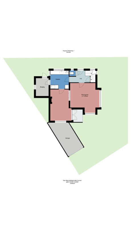 Plattegrond: August Faliseweg 1, Wageningen