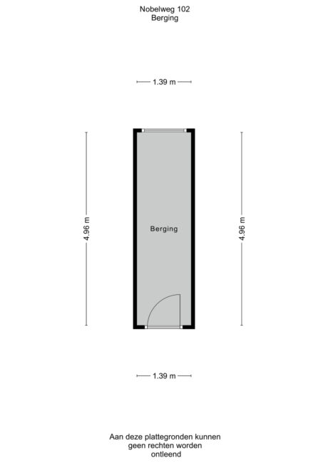 Plattegrond: Nobelweg 102, Wageningen