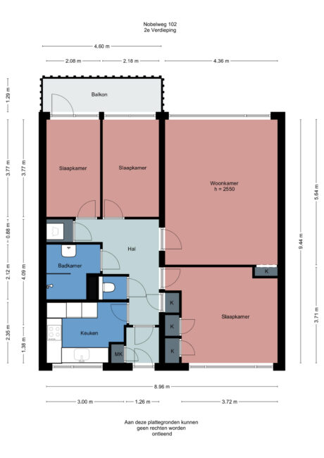 Plattegrond: Nobelweg 102, Wageningen