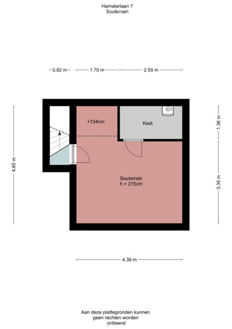 Plattegrond: Hamsterlaan 7, Wageningen
