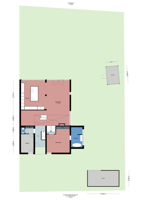 Plattegrond: Hamsterlaan 7, Wageningen