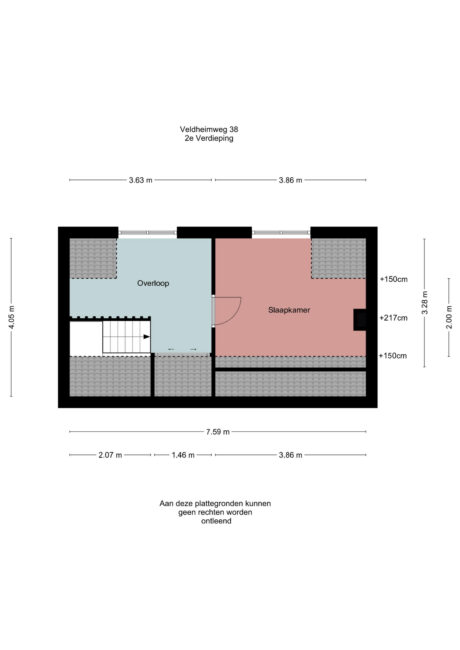 Plattegrond: Veldheimweg 38, Renkum