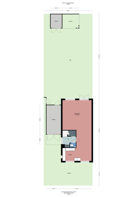 Plattegrond: Ben van Londenstraat 66, Wageningen