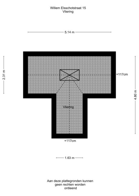 Plattegrond: Willem Elsschotstraat 15, Wageningen