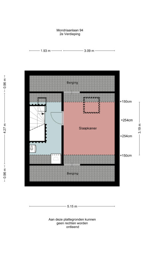 Plattegrond: Mondriaanlaan 94, Wageningen