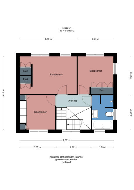 Plattegrond: Elstar 31, Wageningen