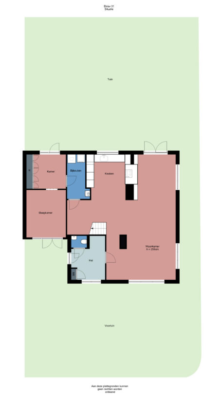Plattegrond: Elstar 31, Wageningen