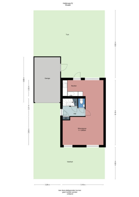 Plattegrond: Halderweg 32, Bennekom