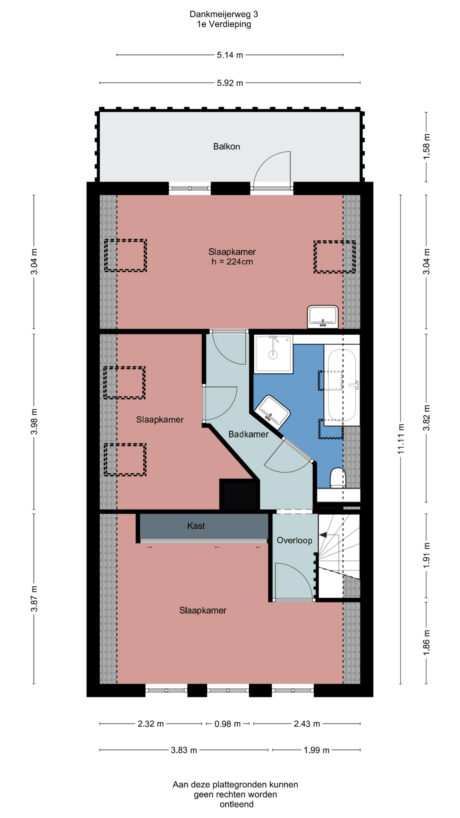 Plattegrond: Dankmeijerweg 3, Renkum