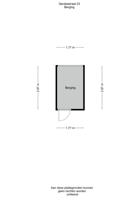 Plattegrond: Gerdesstraat 23, Wageningen