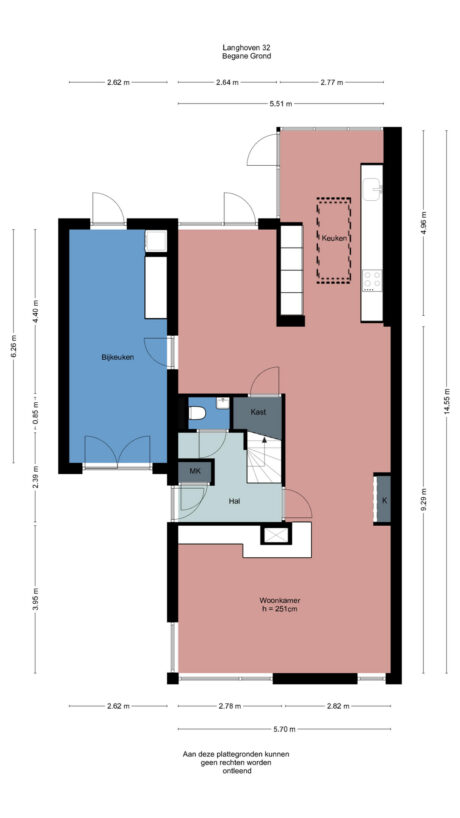 Plattegrond: Langhoven 32, Bennekom