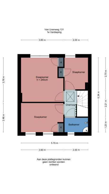 Plattegrond: Van Uvenweg 131, Wageningen