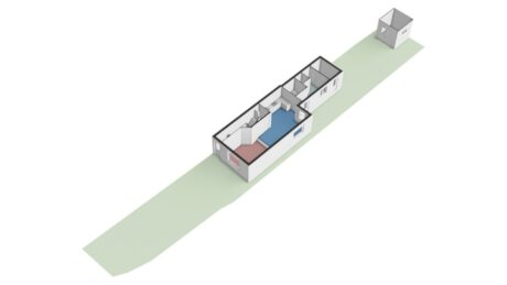 Plattegrond: Veerstraat 95, Wageningen