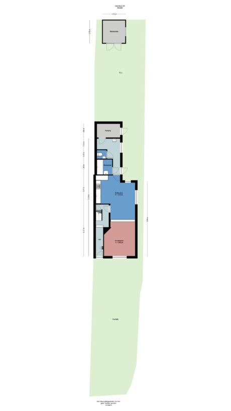 Plattegrond: Veerstraat 95, Wageningen