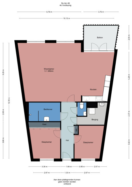 Plattegrond: De Arc 49, Wageningen