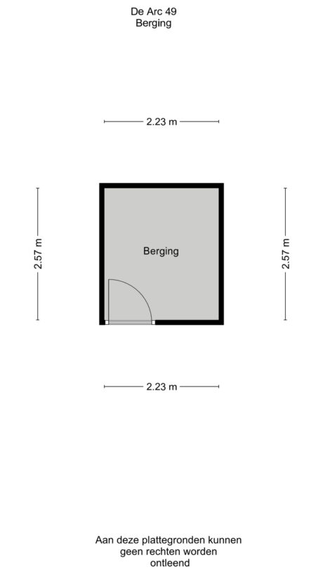 Plattegrond: De Arc 49, Wageningen