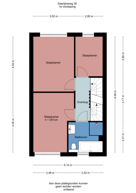 Plattegrond: Geertjesweg 30, Wageningen