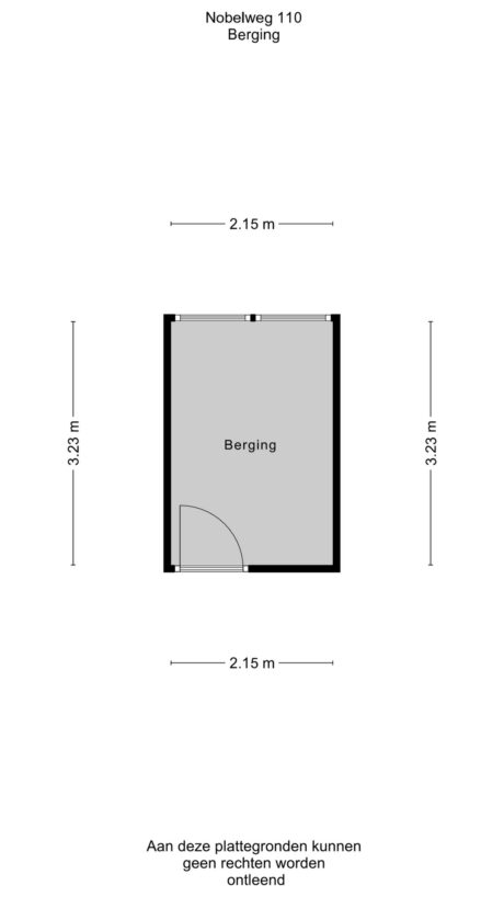 Plattegrond: Nobelweg 110, Wageningen