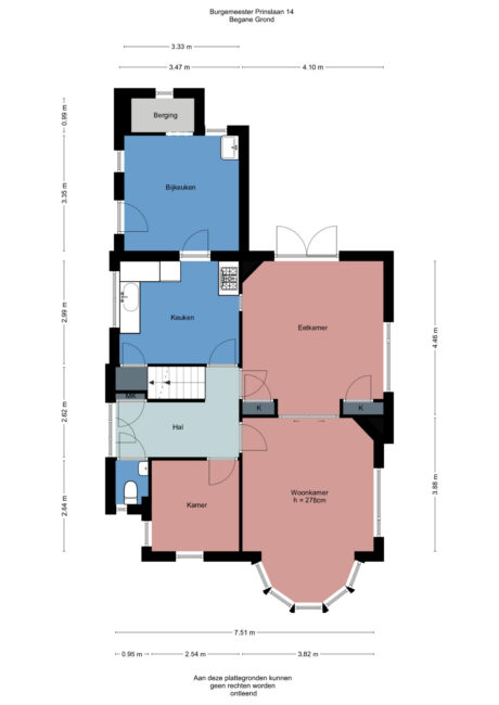 Plattegrond: Burgemeester Prinslaan 14, Ede