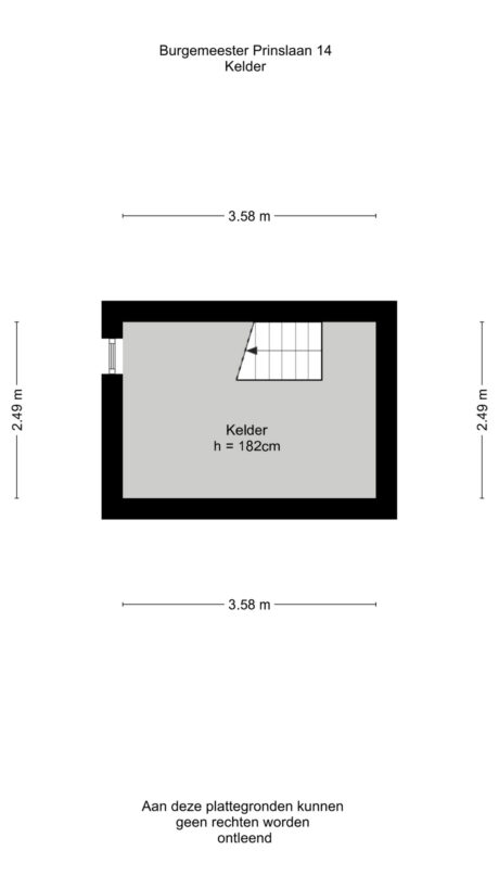 Plattegrond: Burgemeester Prinslaan 14, Ede
