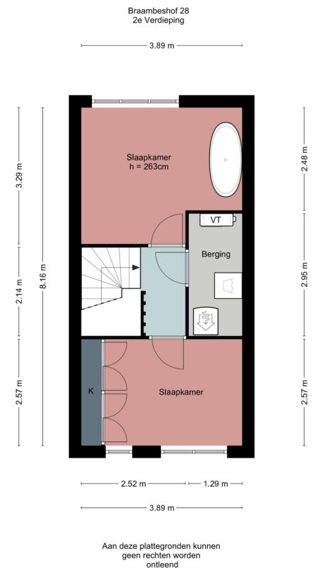 Plattegrond: Braambeshof 28, Ede