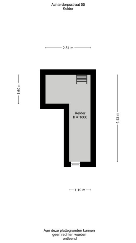 Plattegrond: Achterdorpsstraat 55, Renkum