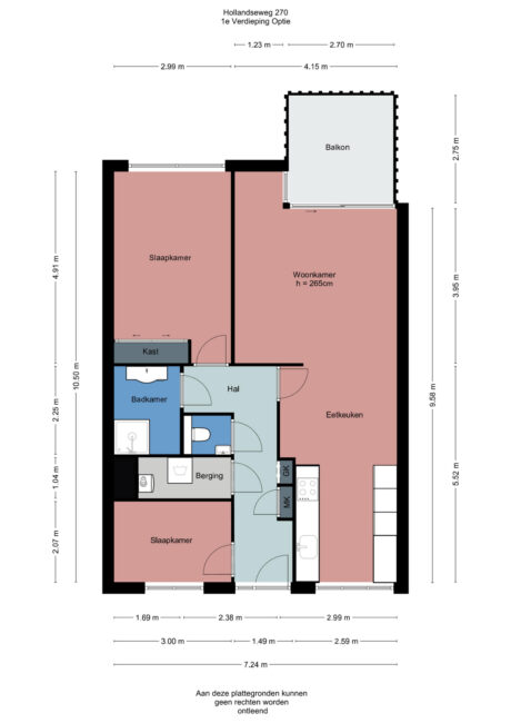 Plattegrond: Hollandseweg 270, Wageningen