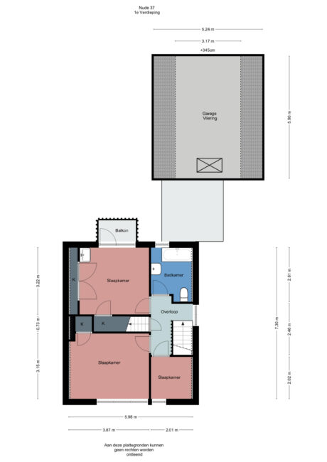 Plattegrond: Nude 37, Wageningen