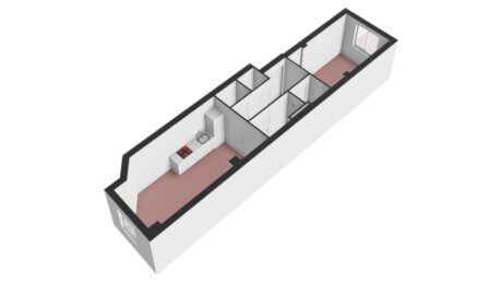 Plattegrond: Herenstraat 45B, Wageningen