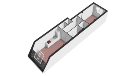 Plattegrond: Herenstraat 45D, Wageningen