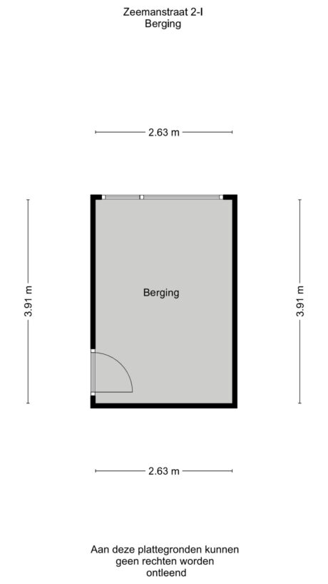 Plattegrond: Zeemanstraat 2I, Wageningen