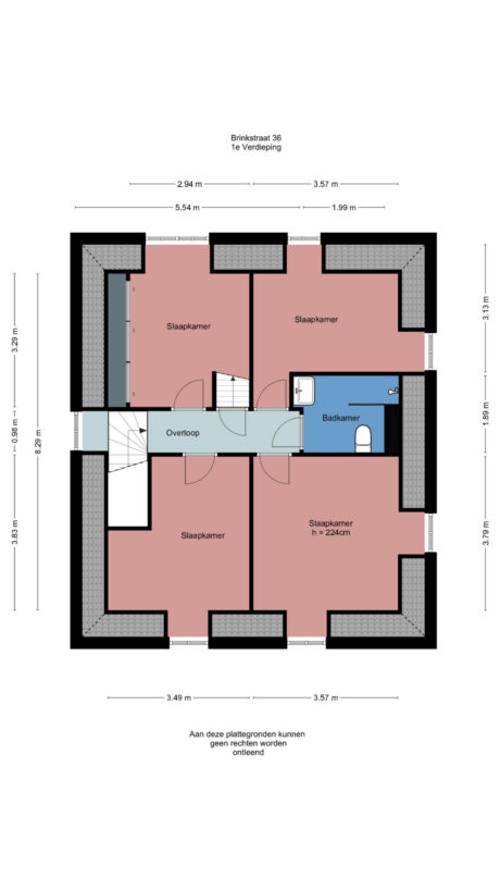 Plattegrond: Brinkstraat 36, Bennekom