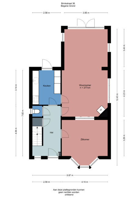Plattegrond: Brinkstraat 36, Bennekom