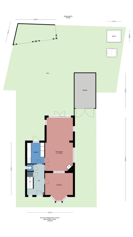 Plattegrond: Brinkstraat 36, Bennekom