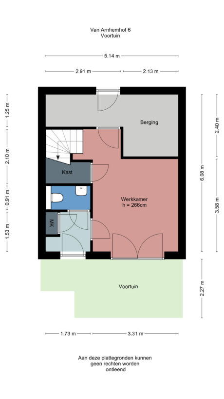 Plattegrond: Van Arnhemhof 6, Wageningen