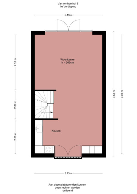 Plattegrond: Van Arnhemhof 6, Wageningen