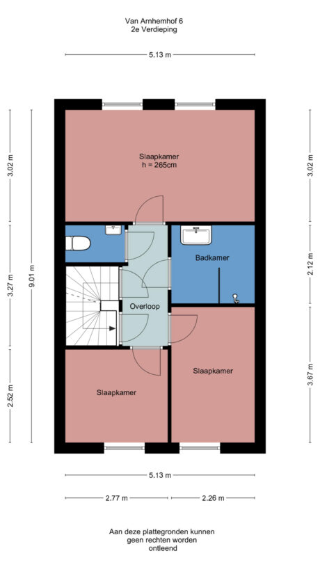 Plattegrond: Van Arnhemhof 6, Wageningen