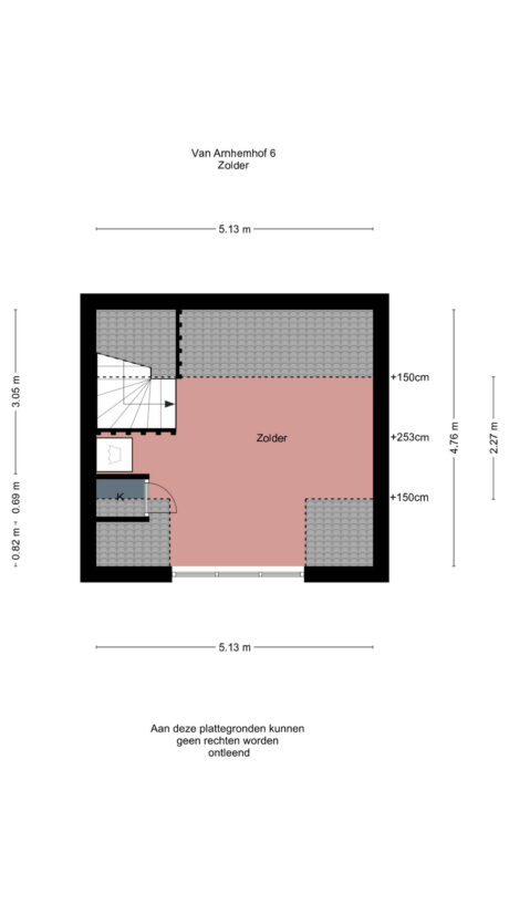 Plattegrond: Van Arnhemhof 6, Wageningen