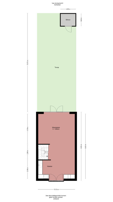 Plattegrond: Van Arnhemhof 6, Wageningen