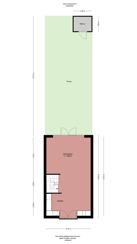 Plattegrond: Van Arnhemhof 6, Wageningen
