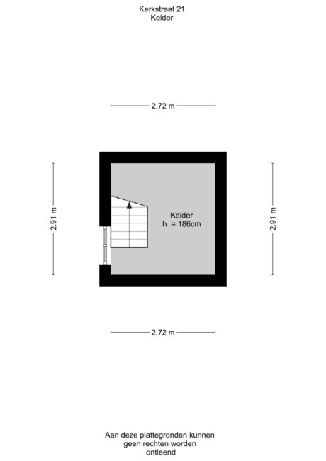 Plattegrond: Kerkstraat 21, Renkum